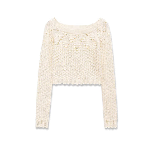 French spicy girl knitted sweater