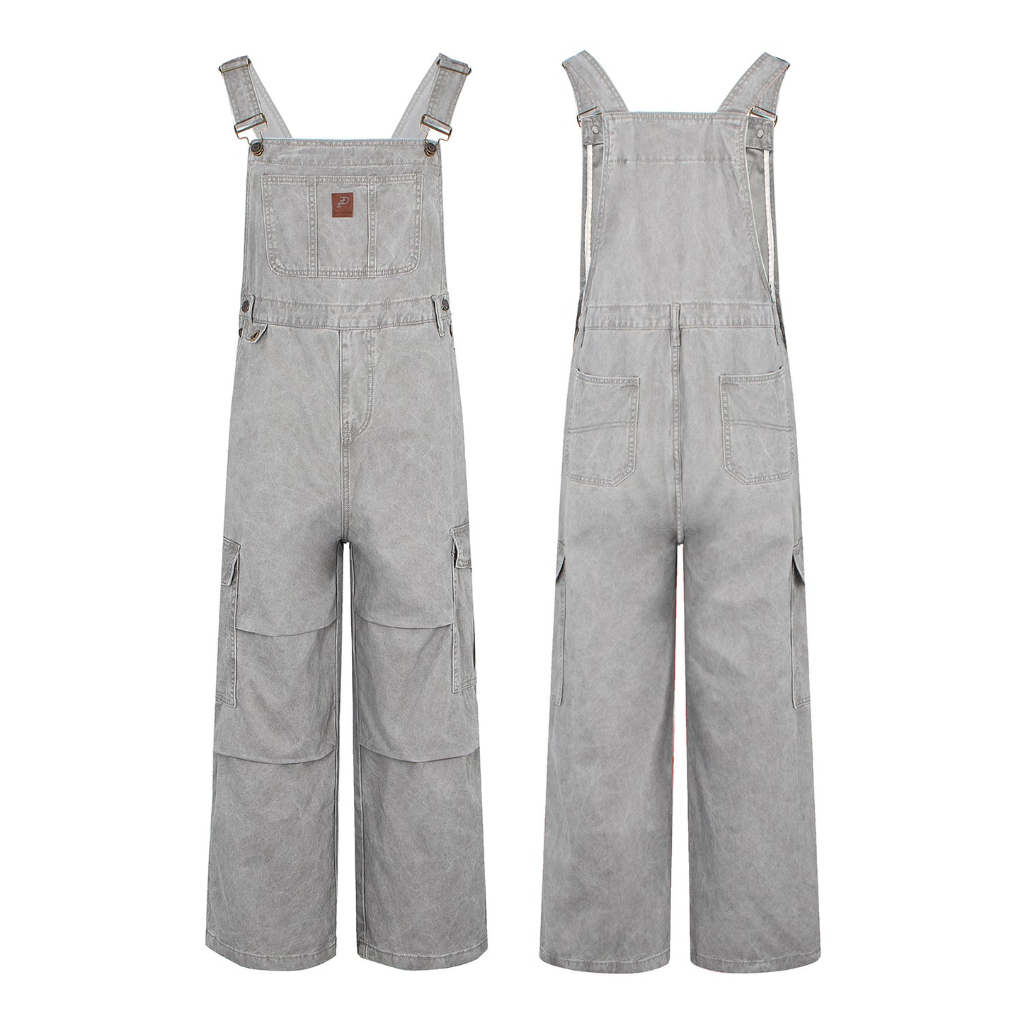Relaxed Vintage Distressed Cargo Jeans Women's Youthful Versatile Overalls Pants