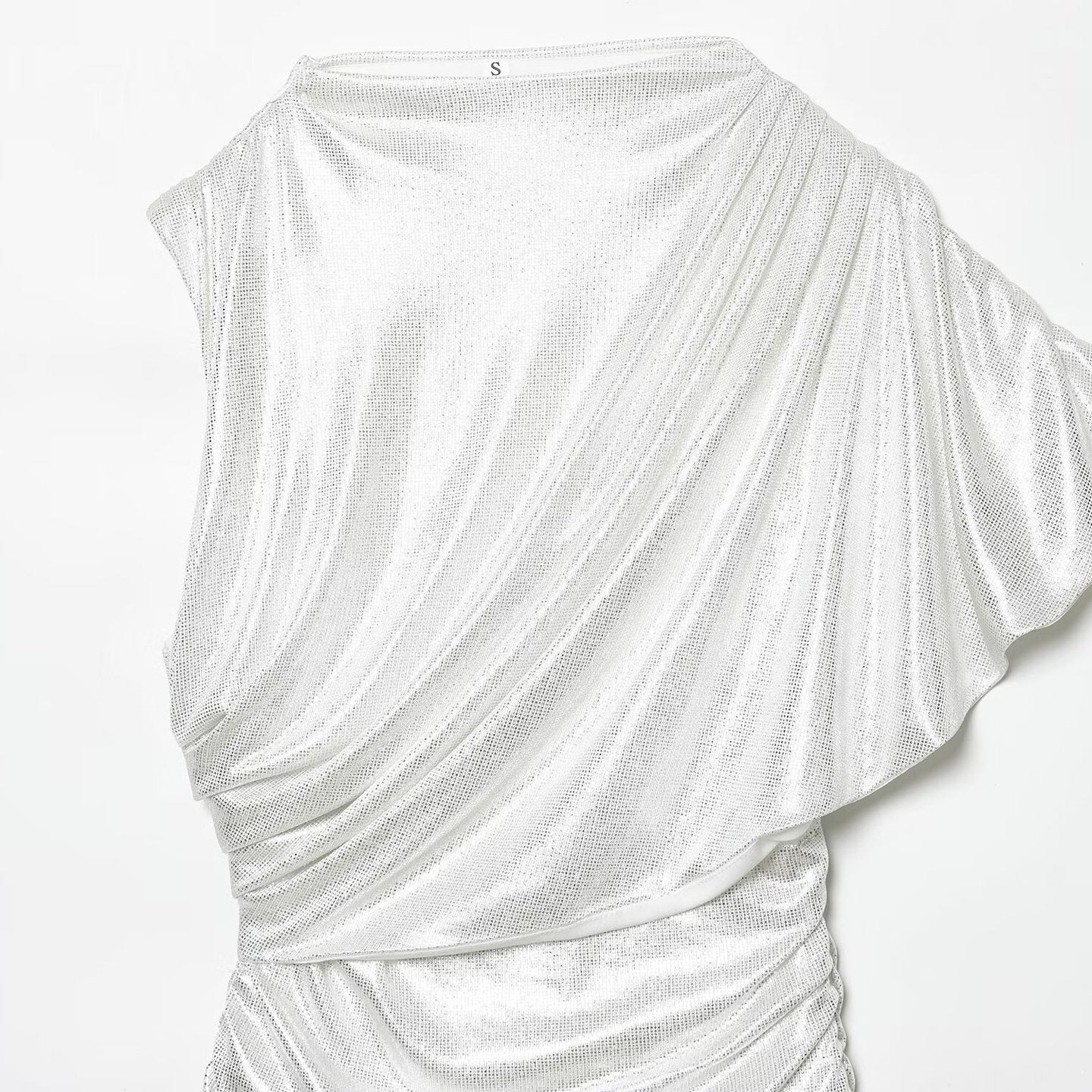 Chic Layered Mesh Dress with Rhinestone DetailingFashion Style Women's Dress