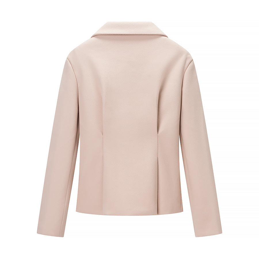 Chic Western-Style Women's Suit Jacket and Skirt Set, Fashionable and Versatile Outfit