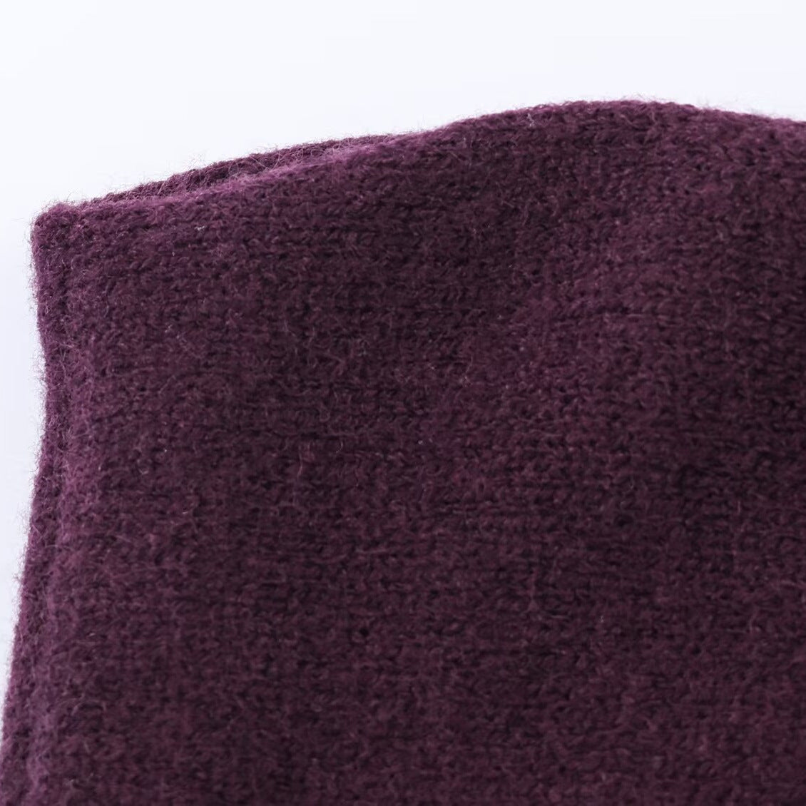 Hot Girl Flat Needle Off Shoulder Knitted Shirt