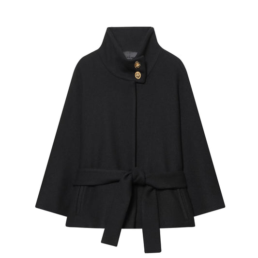 Elegant layered decoration short coat jacket