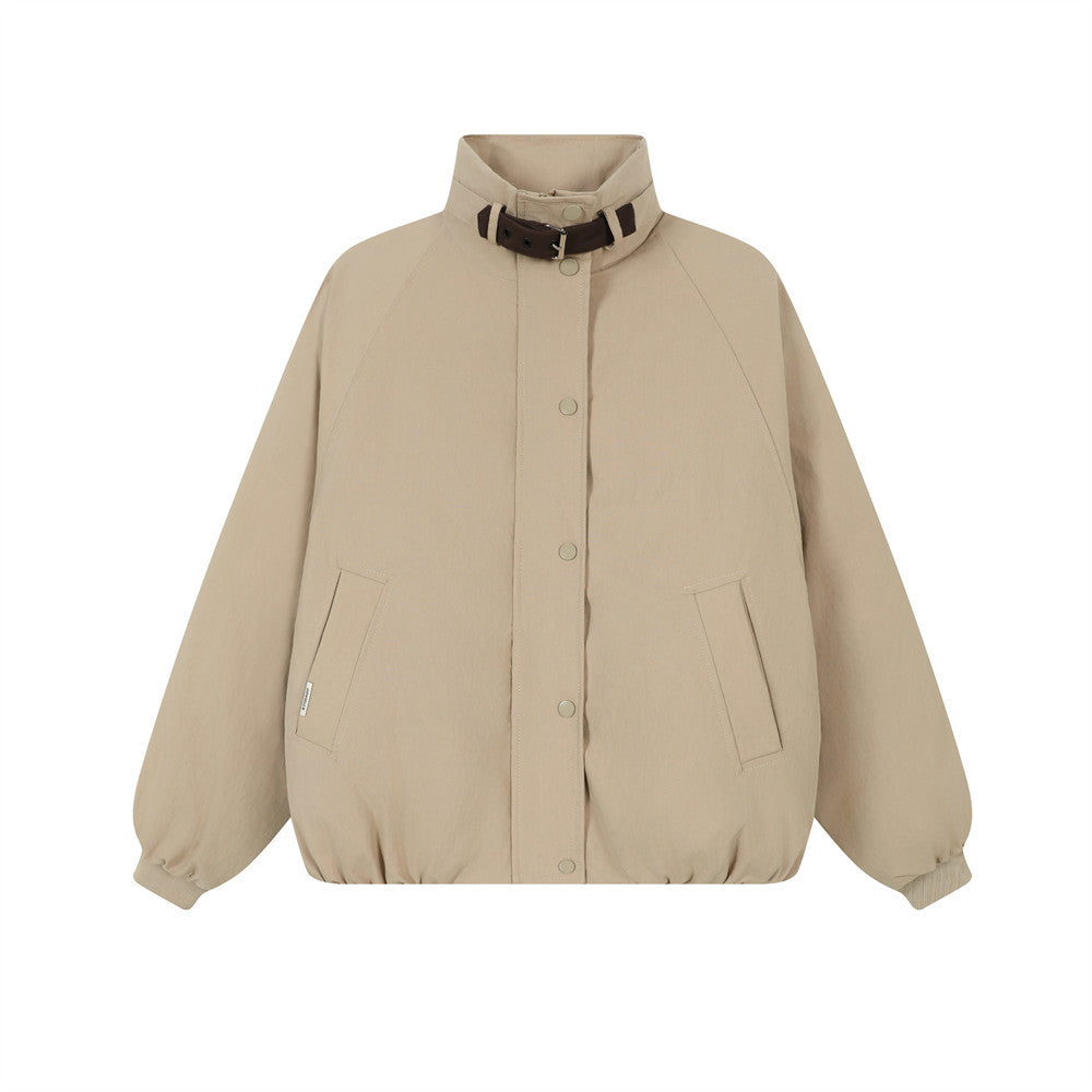 Half high collar cotton jacket