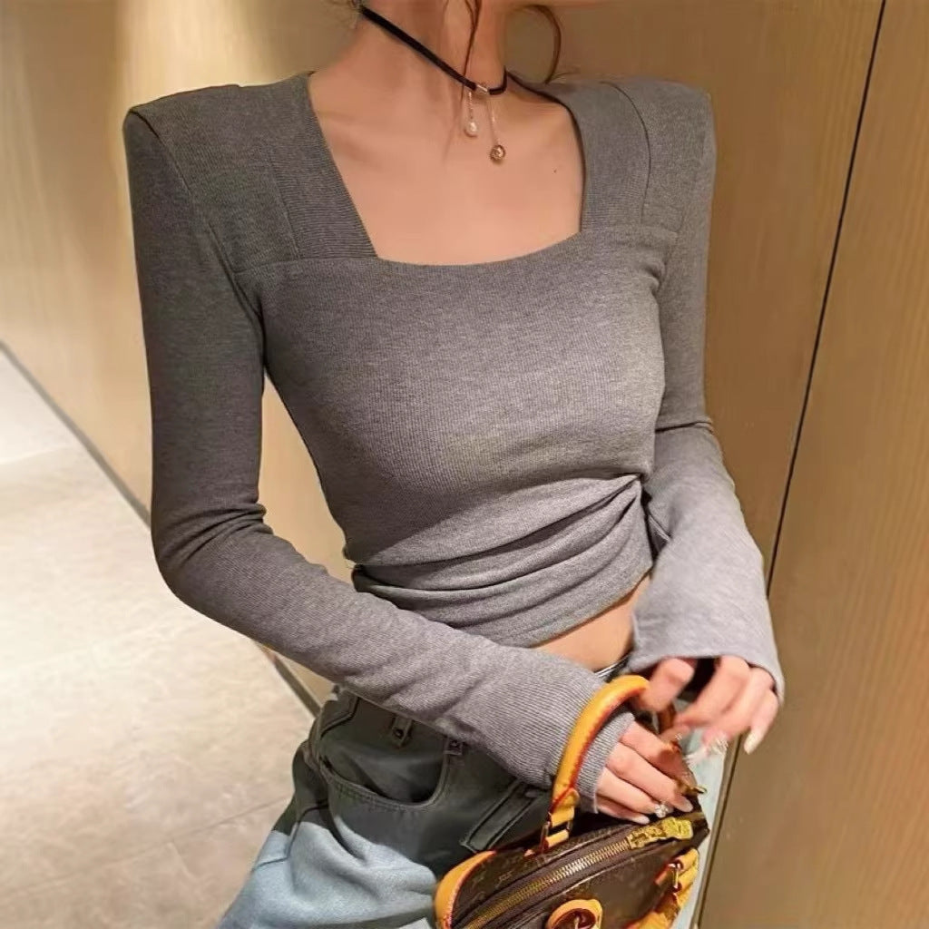 Pure Desire Square Collar Underneath Bottom Shirt for Women