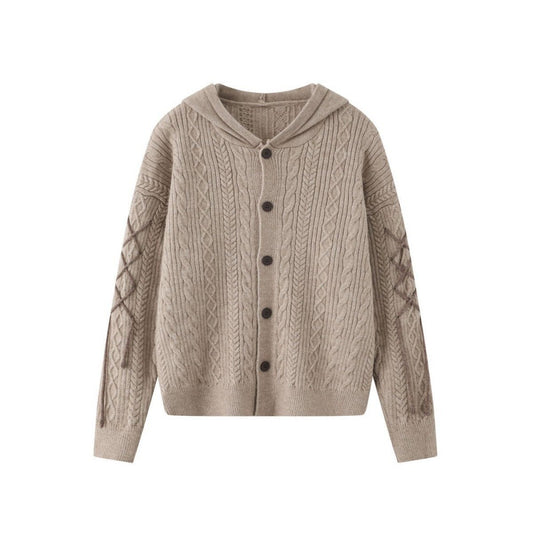 Twist Fried Dough Twists Cardigan Sweater