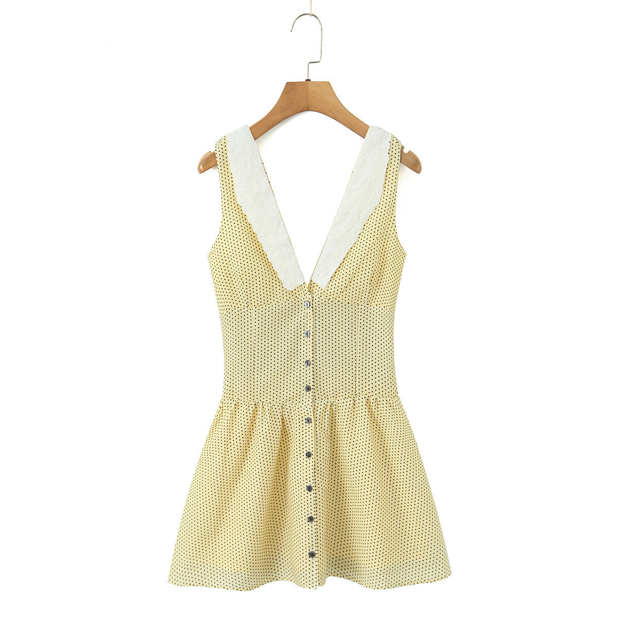 Women's Vacation Style Pure amp;Sexy V-Neck Slim Fit Waist-Cinching Bodycon Dress