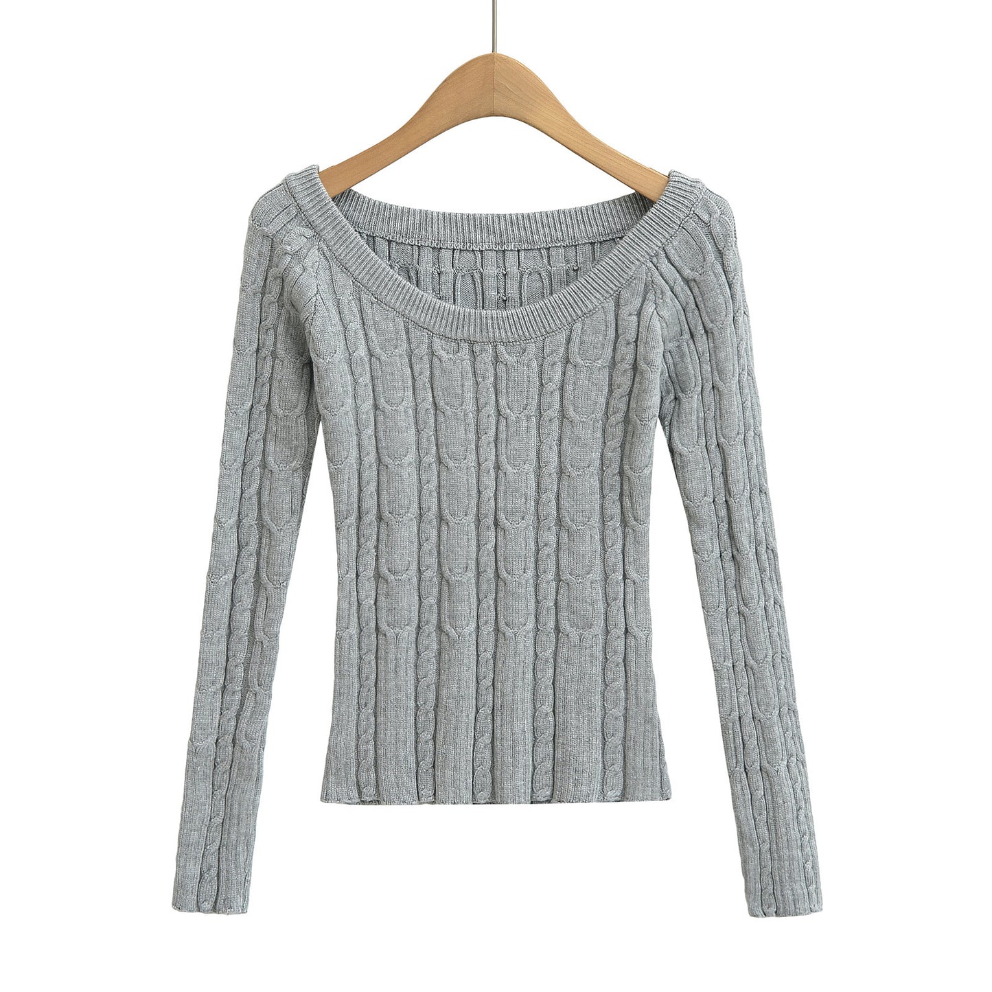 Slim fit long sleeved sweater