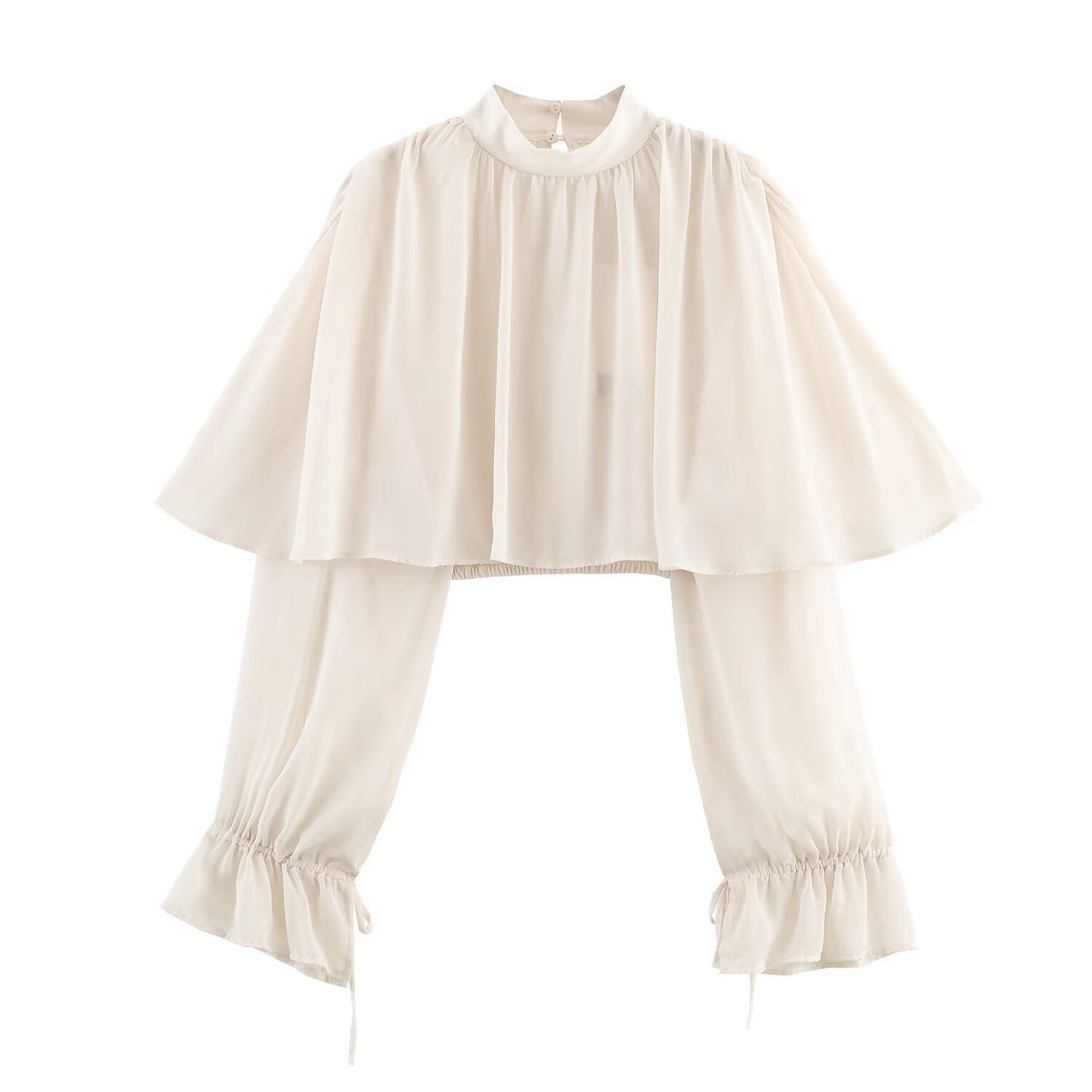Fashionable Chiffon Layered Decorative TopWomen's Clothing
