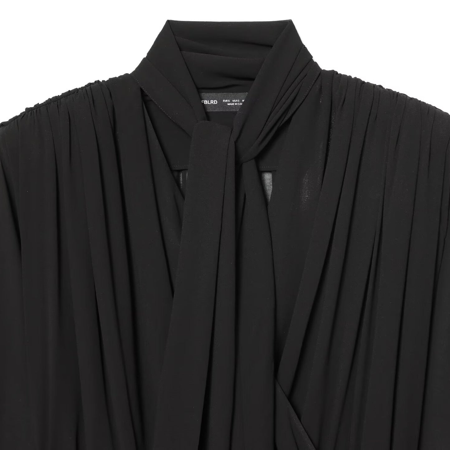Elegant pleated chiffon top for spring