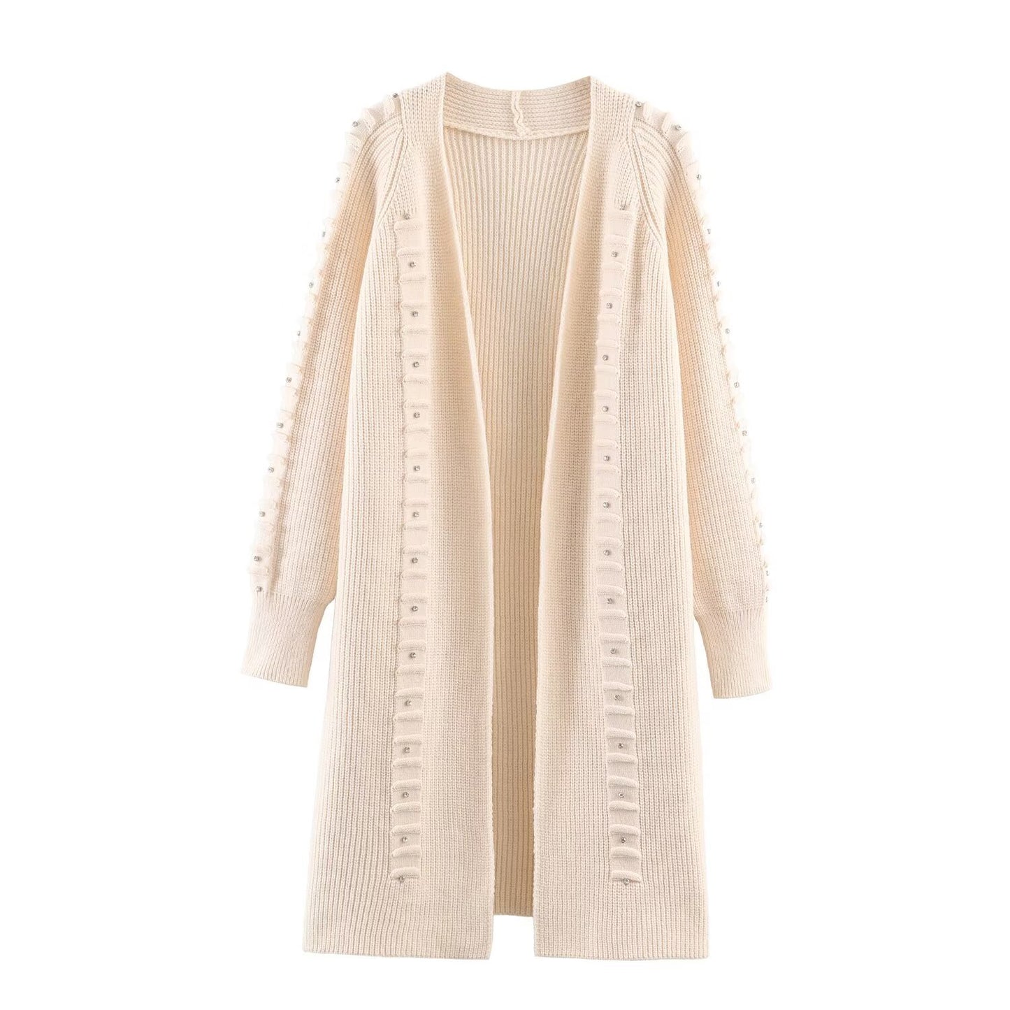Jacket Loose rivet knitted cardigan sweater jacket
