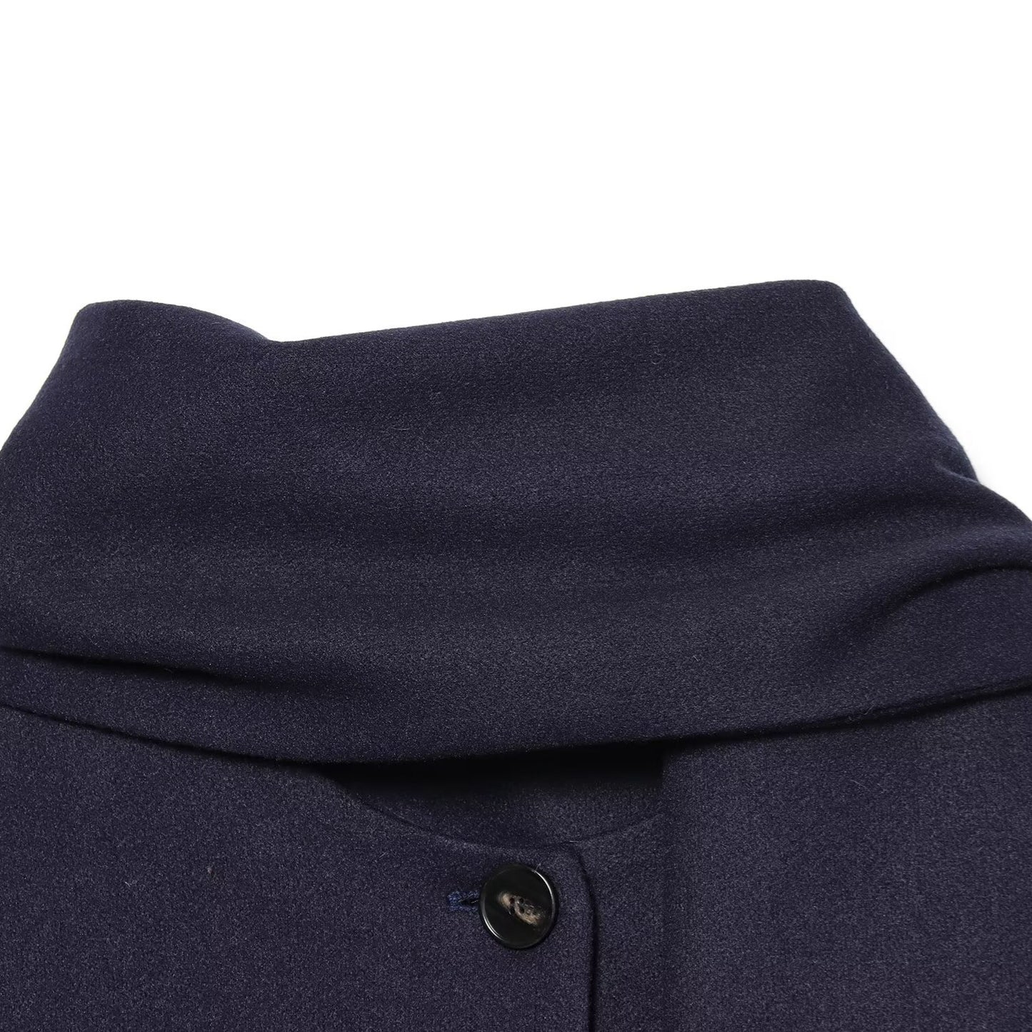 Wool blend scarf short coat jacket