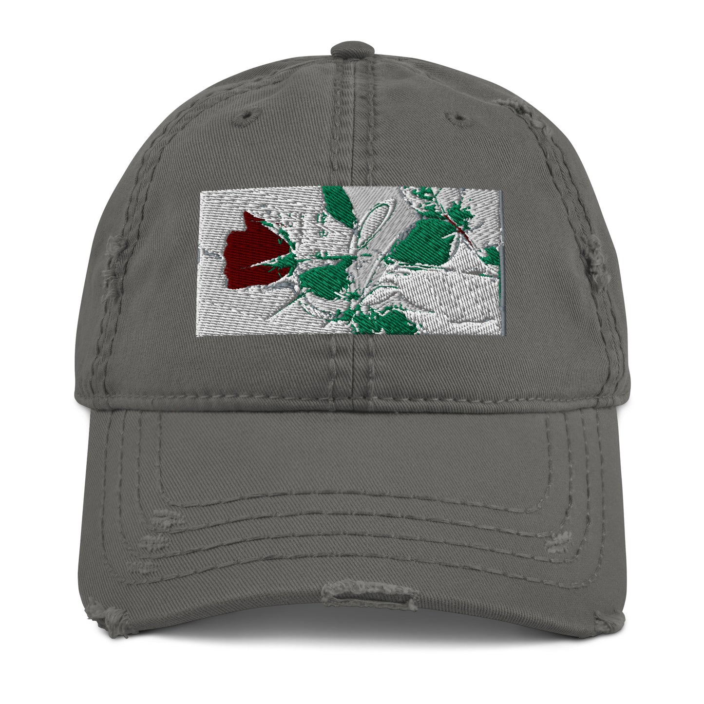 Slā Rose Distressed Dad Hat