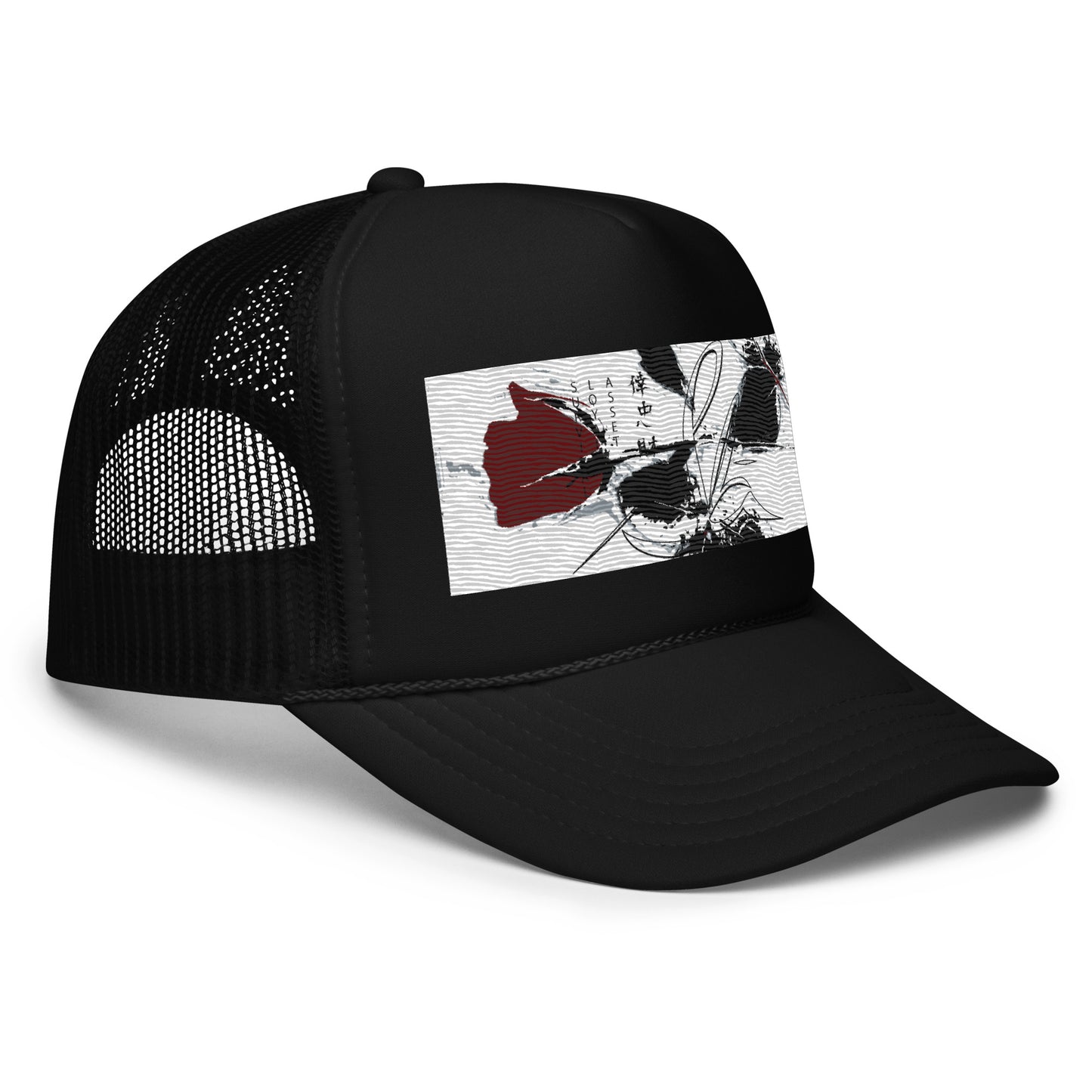 Slā rose Survival Loyalty Assets Rose Foam trucker hat