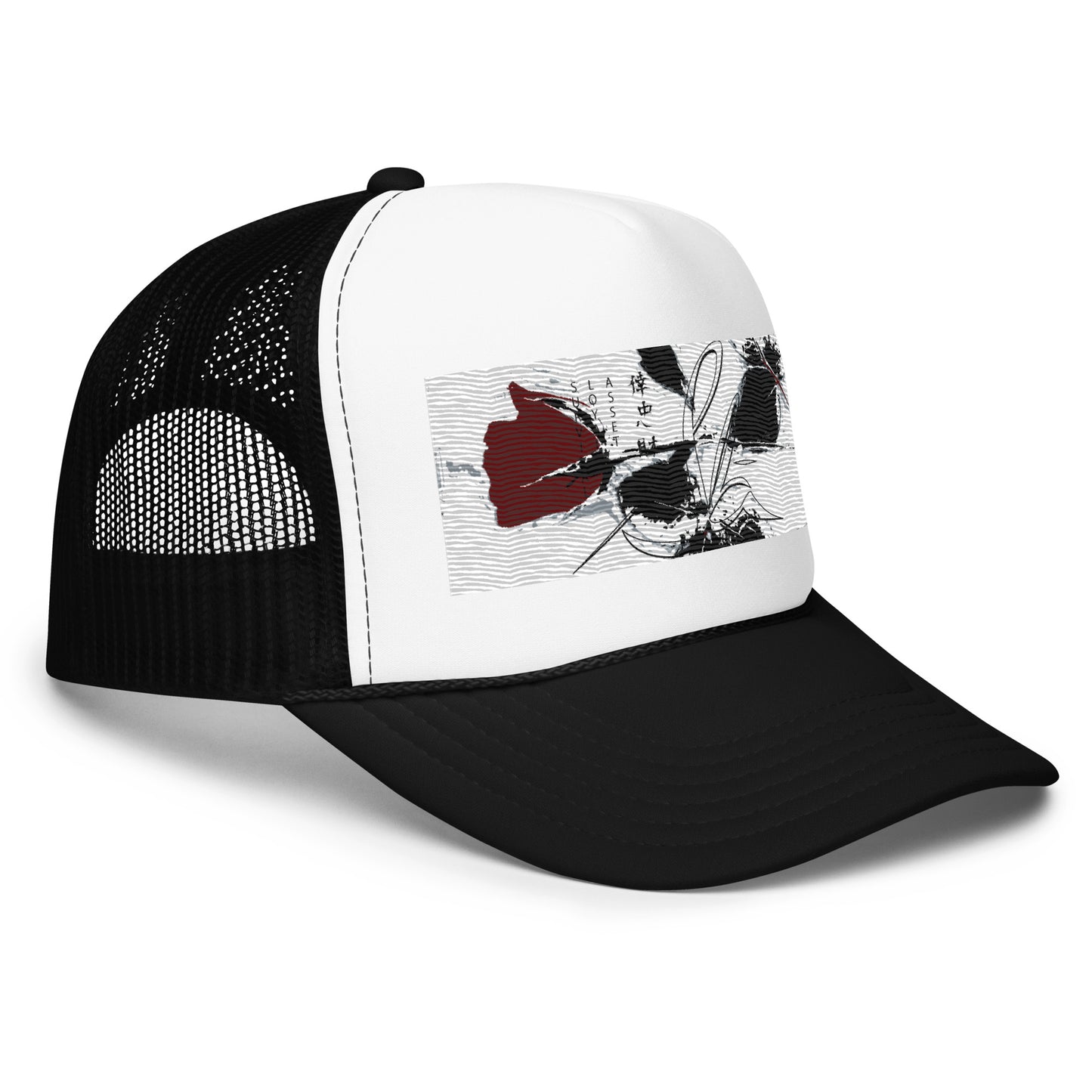 Slā rose Survival Loyalty Assets Rose Foam trucker hat
