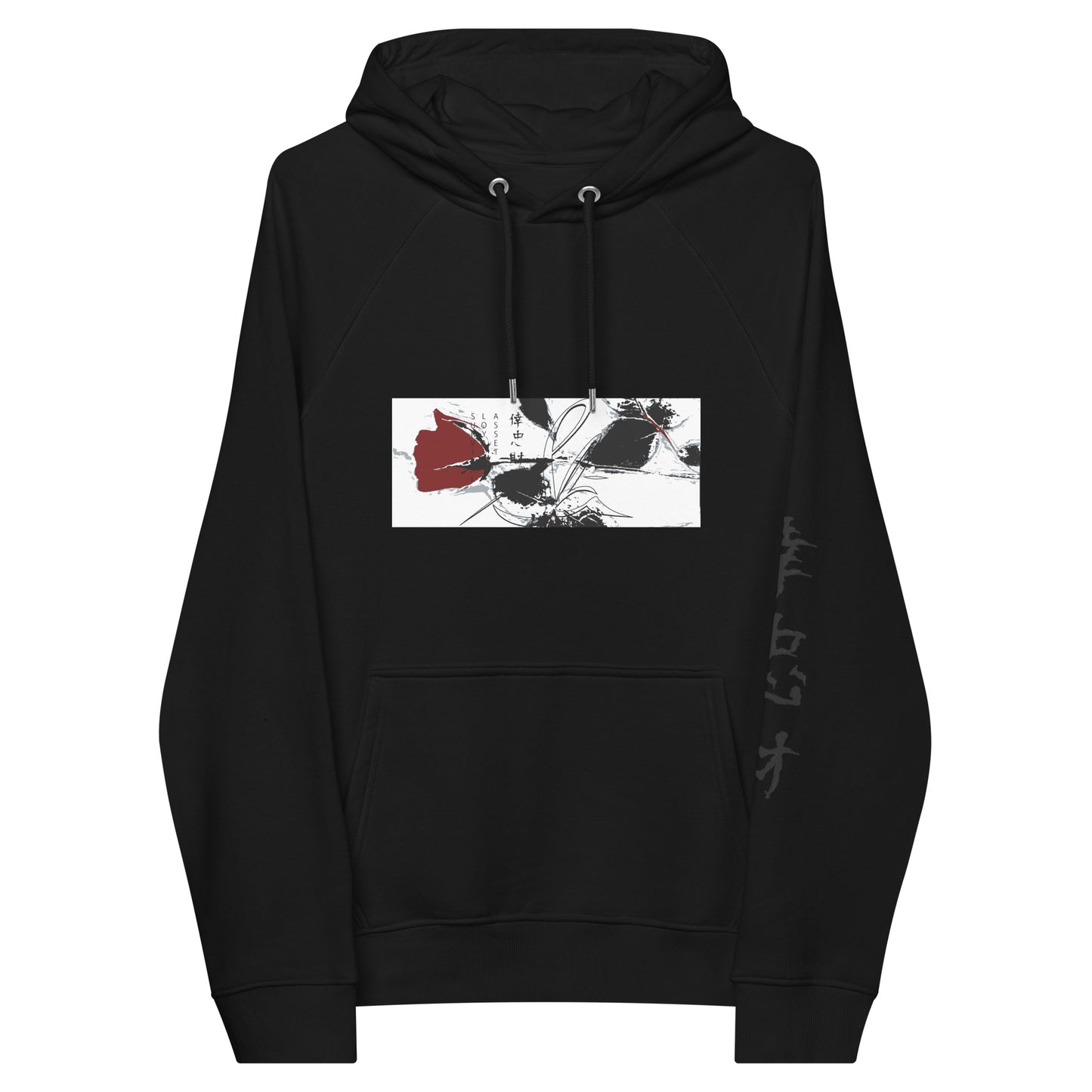 Slā rose Survival Loyalty Assets Rose mandarin, Unisex eco raglan hoodie