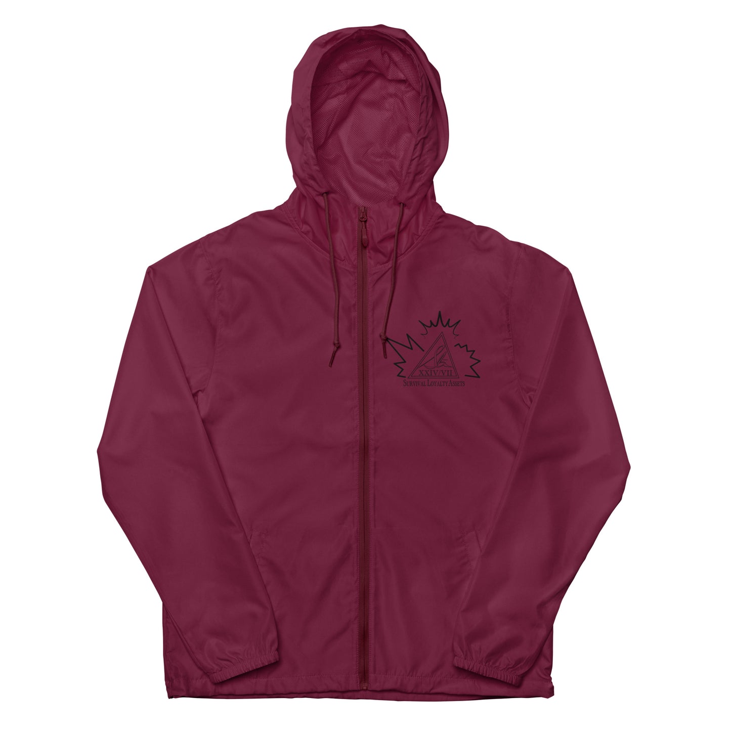 Slā 24/7 Unisex lightweight zip up windbreaker