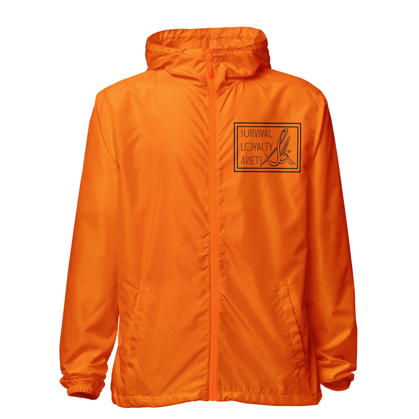 Slā Unisex lightweight zip up windbreaker