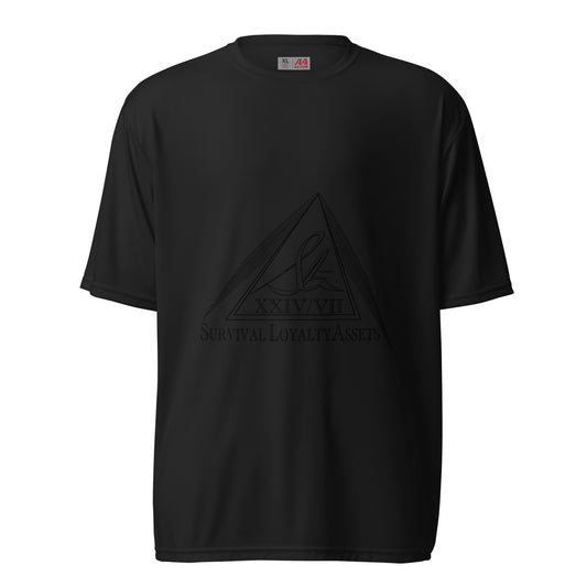 Survival Loyalty Assets black on black Unisex performance crew neck t-shirt