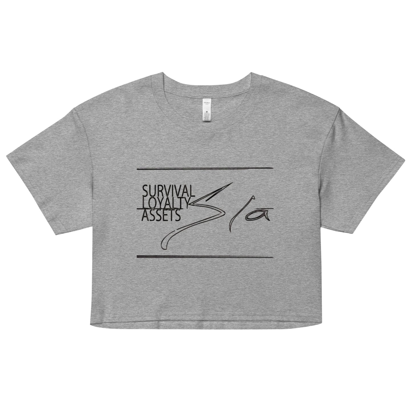 Slā survival loyalty assets Women’s crop top